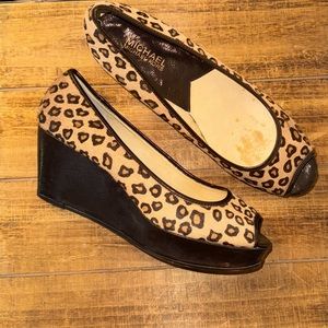 Micheal Kors Cheetah Wedge 9.5 Women’s